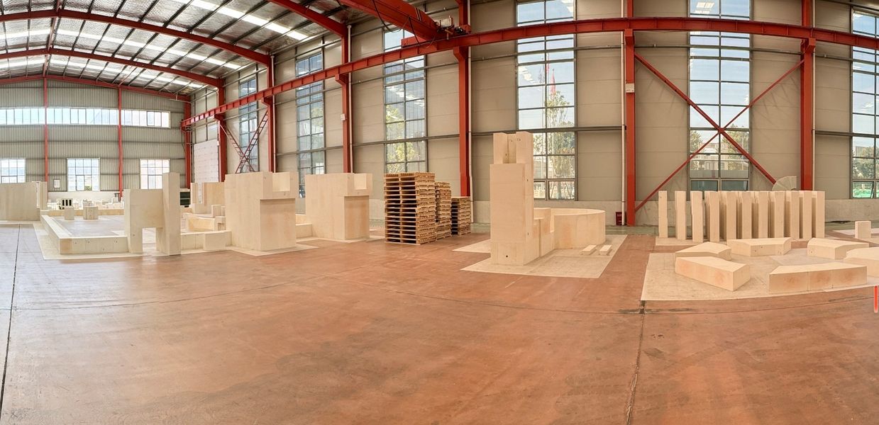 Henan Hongtai Kiln Refractory Co.,Ltd. productielijn van de fabrikant