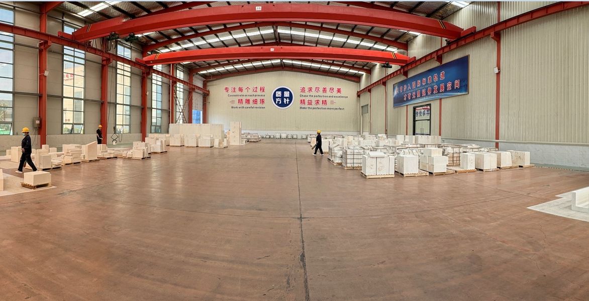 Henan Hongtai Kiln Refractory Co.,Ltd. productielijn van de fabrikant