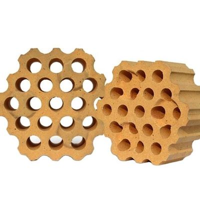 Warme hoogovengenerator 19 holes vuurklei-checker baksteen met 0,34% CaO-gehalte