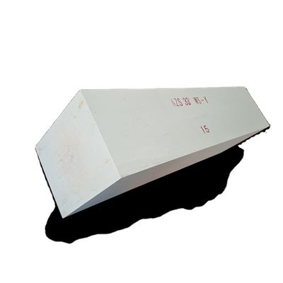 AZS baksteen in glazen oven Wit zirconium geoxideerd gesmolten vuurvaste standaardgrootte