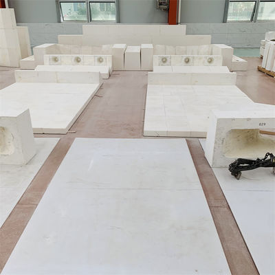Hoge duurzaamheid Brick Shape Recycled Zircon Corundum Refractory voor glazen oven