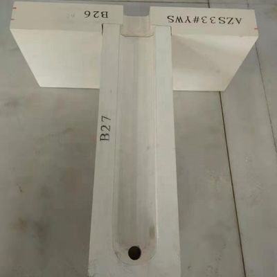 Afvoerkanaal AZS met wit gesmolten giet voor temperatuur-glass smeltoven efficiëntie