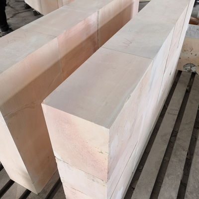 Zircon Corundum Refractaire Brick Raw Crystal Glass Block Azs Brick voor de glasindustrie