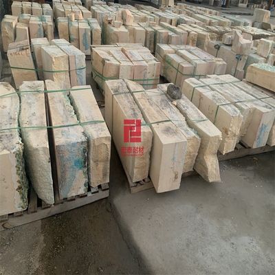 Metalen fusie AZS Brick Glass Kiln Refractory Block met superklasse refractorie