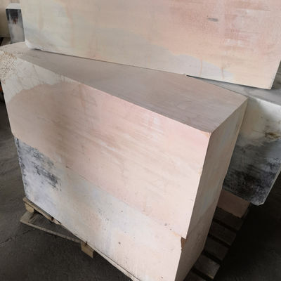 Aluminieblokken vuurvaste bakstenen voor glazen ovens Elektrogesmolten materiaalontwerp