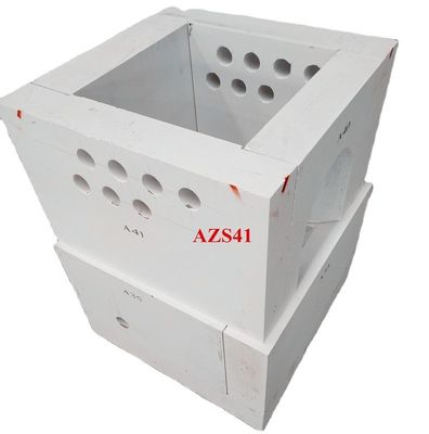 Klein MgO-gehalte 45% Al2O3 Gesmolten Zirconium Corundum Vuursteen Azs-blok voor glazen oven