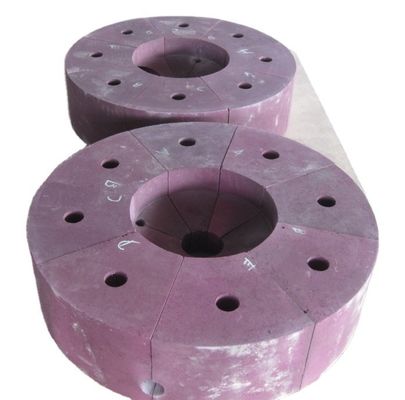 Bulk Density 3,35 g/cm3 Roze gesmolten aluminium Chroom Corundum baksteen