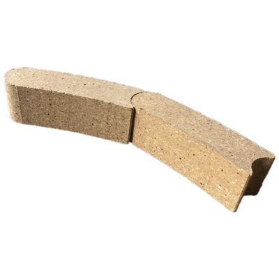 Bulk High Alumina Fire Bricks Sk40 voor gebogen oven Geel 230*114*65mm Brandbestendig