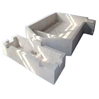 50% Al2O3-gehalte gesmolten AZS Zirconia Corundum baksteen voor glazen oven van Trusted