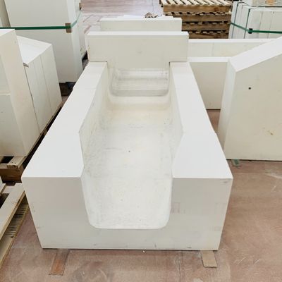 Brandvaste AZS gesmolten gietblokken voor glassmeltovens vervaardigd door Henan