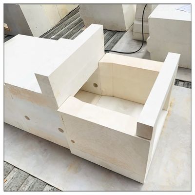 Decoiling Processing Service AZS Brick Zirconia Corundum Refractaire Brick voor glasoven
