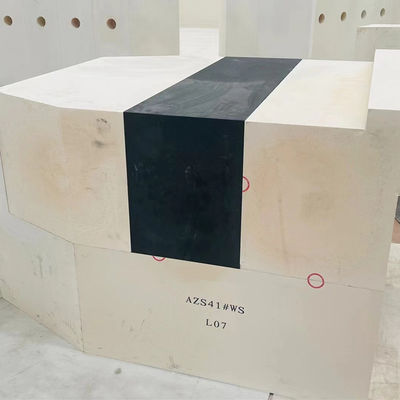 Klantenvereiste gesmolten chroom isostatische chroom baksteen voor glazen oven keel